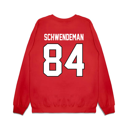 Wisconsin - NCAA Football : Ryan Schwendeman - Vintage Helmet Premium Crewneck Sweatshirt-1