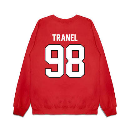 Wisconsin - NCAA Football : Ethan Tranel - Vintage Helmet Premium Crewneck Sweatshirt-1