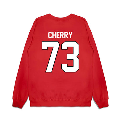 Wisconsin - NCAA Football : Blake Cherry - Vintage Helmet Premium Crewneck Sweatshirt-1