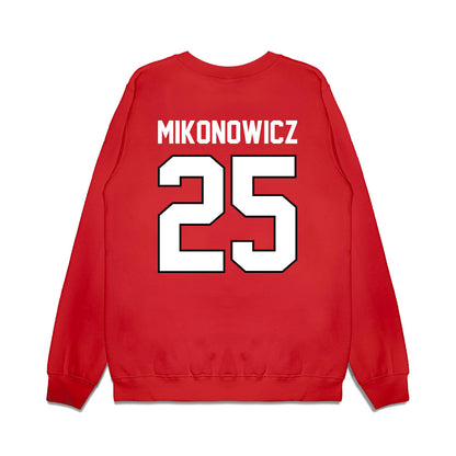 Wisconsin - NCAA Football : Will Mikonowicz - Vintage Helmet Premium Crewneck Sweatshirt-1