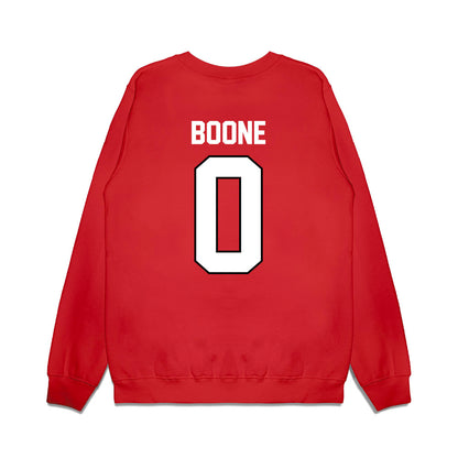 Wisconsin - NCAA Football : Justus Boone - Vintage Helmet Premium Crewneck Sweatshirt-1
