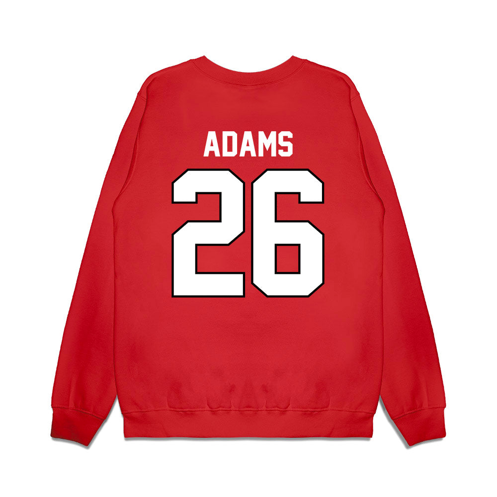 Wisconsin - NCAA Football : Eli Adams - Vintage Helmet Premium Crewneck Sweatshirt-1