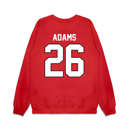 Wisconsin - NCAA Football : Eli Adams - Vintage Helmet Premium Crewneck Sweatshirt-1