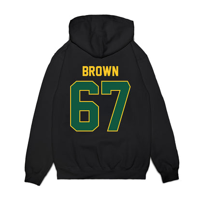 NDSU - NCAA Football : Earl Brown - Vintage Helmet Premium Hooded Sweatshirt-1