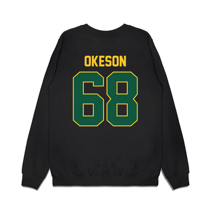 NDSU - NCAA Football : Coy Okeson - Vintage Helmet Premium Crewneck Sweatshirt-1