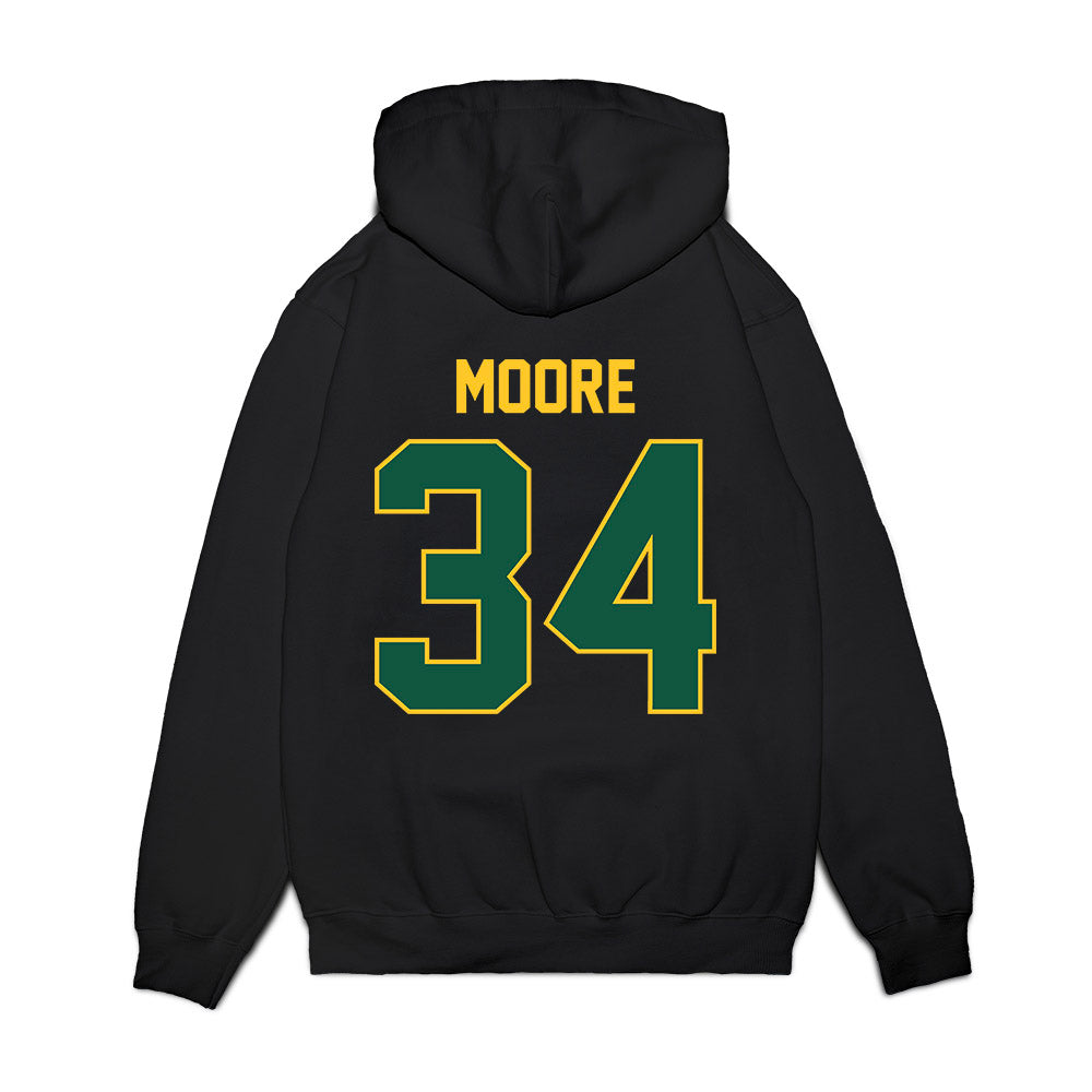 NDSU - NCAA Football : Marion Moore - Vintage Helmet Premium Hooded Sweatshirt-1