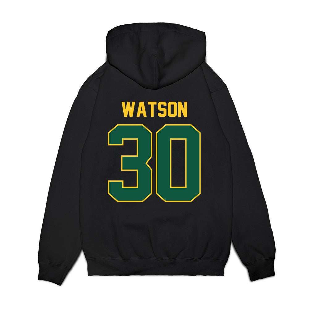 NDSU - NCAA Football : Kelly Watson - Vintage Helmet Premium Hooded Sweatshirt-1