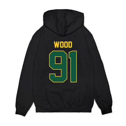NDSU - NCAA Football : Ethan Wood - Vintage Helmet Premium Hooded Sweatshirt-1