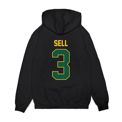 NDSU - NCAA Football : Gavin Sell - Vintage Helmet Premium Hooded Sweatshirt-1