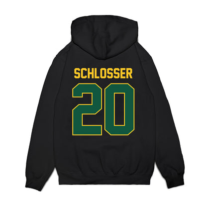 NDSU - NCAA Football : Drake Schlosser - Vintage Helmet Premium Hooded Sweatshirt-1