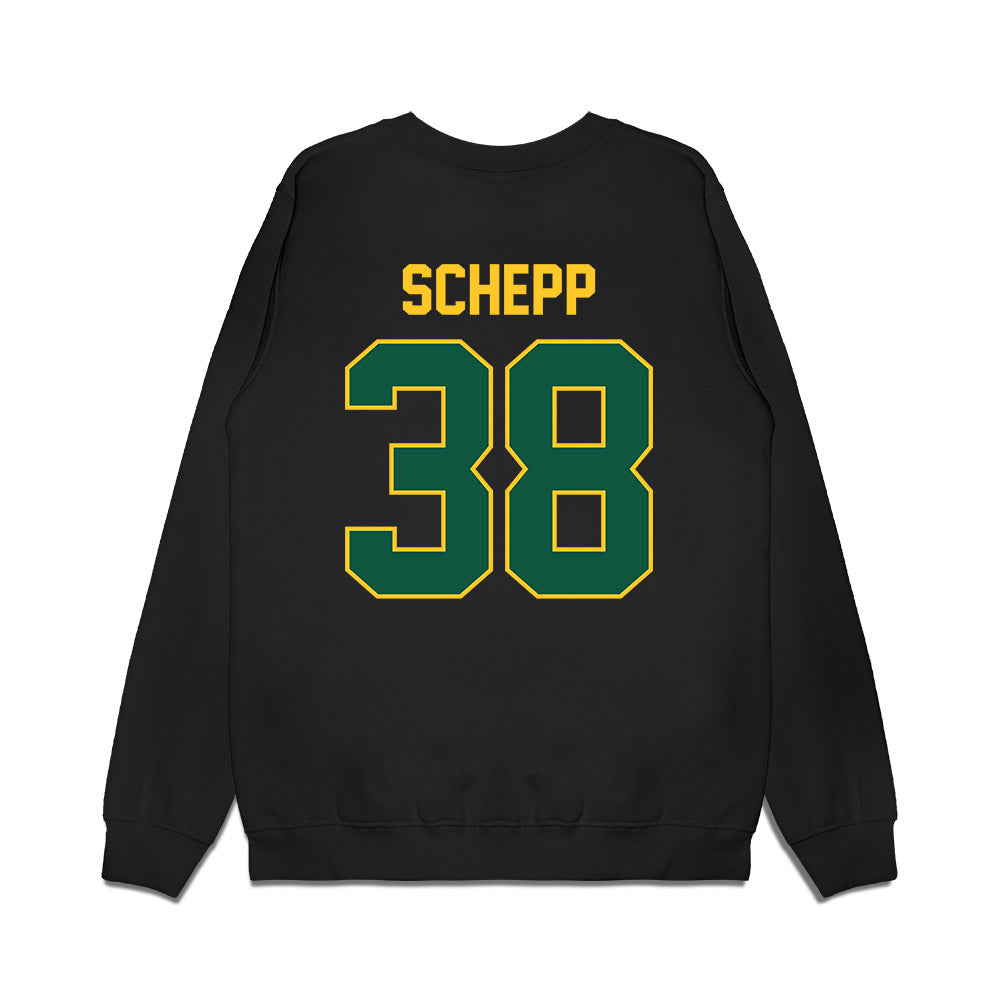 NDSU - NCAA Football : Ben Schepp - Vintage Helmet Premium Crewneck Sweatshirt-1