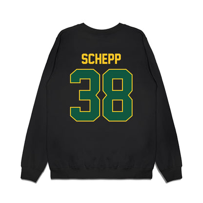 NDSU - NCAA Football : Ben Schepp - Vintage Helmet Premium Crewneck Sweatshirt-1