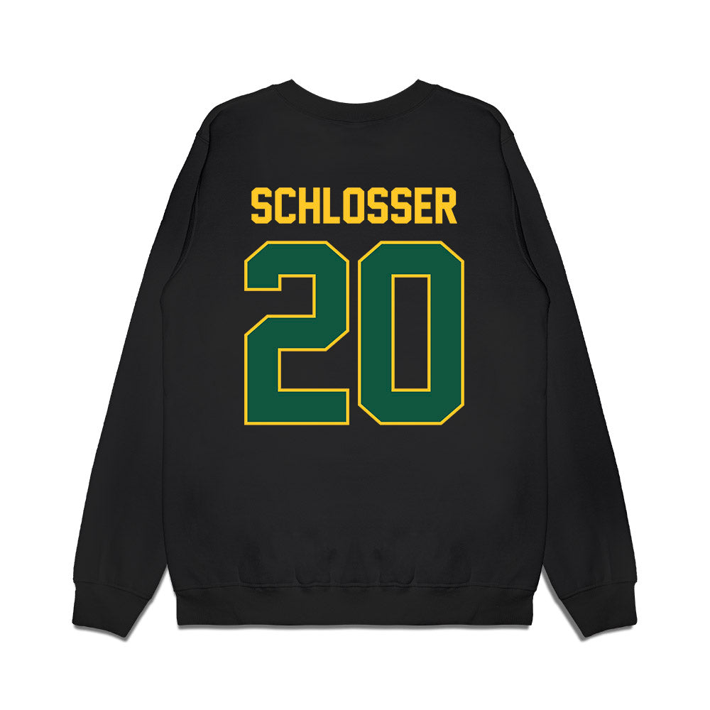 NDSU - NCAA Football : Drake Schlosser - Vintage Helmet Premium Crewneck Sweatshirt-1
