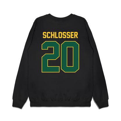 NDSU - NCAA Football : Drake Schlosser - Vintage Helmet Premium Crewneck Sweatshirt-1