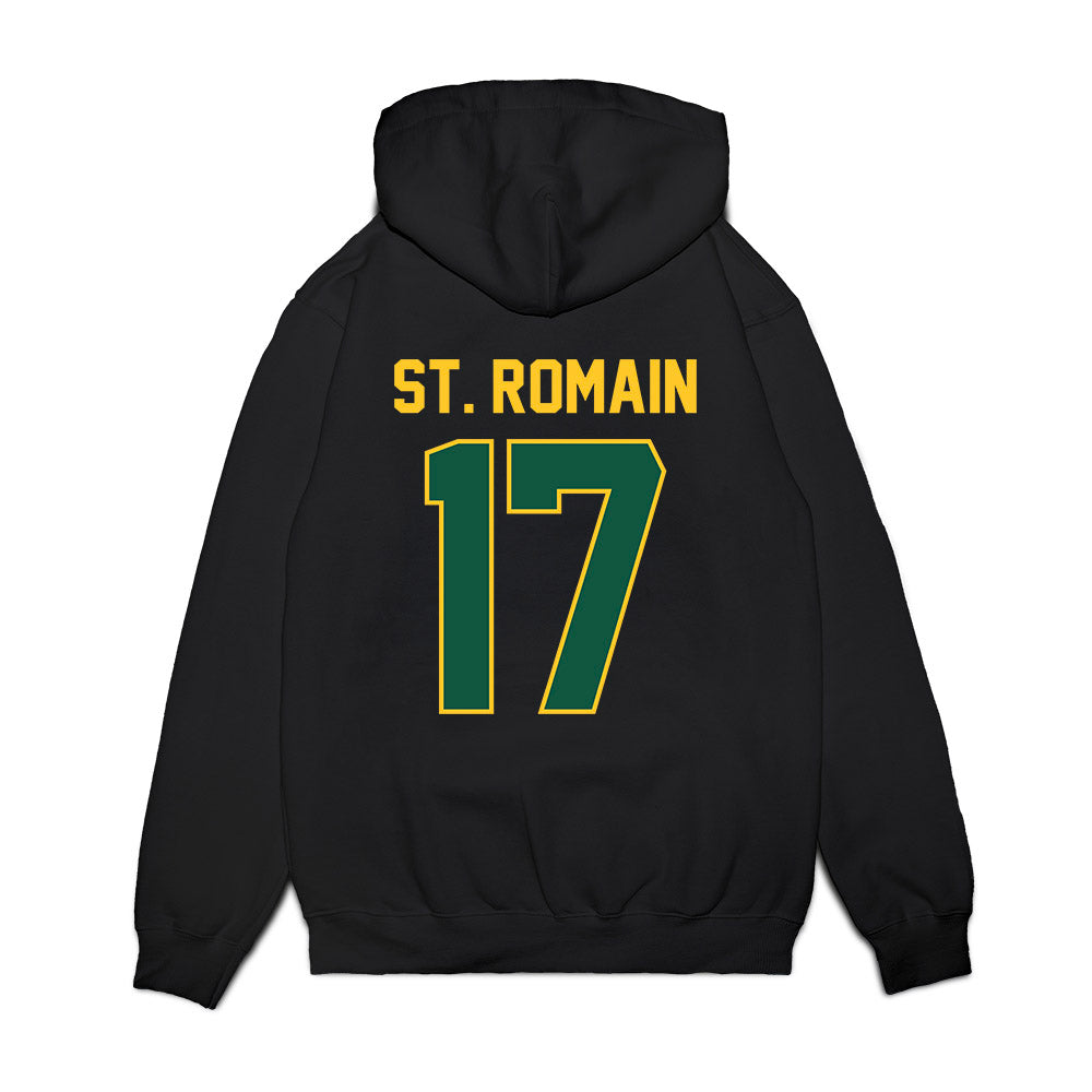 NDSU - NCAA Football : Isiah St. Romain - Vintage Helmet Premium Hooded Sweatshirt-1