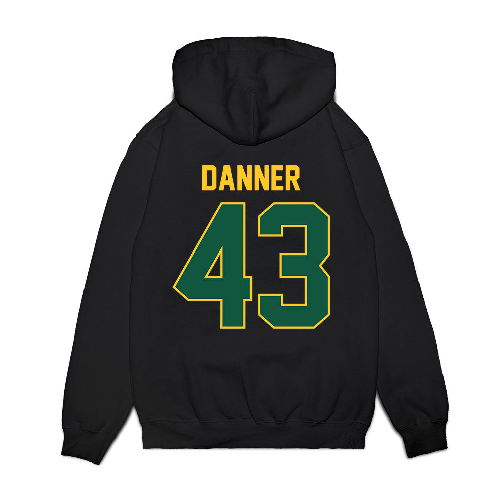 NDSU - NCAA Football : Cash Danner - Vintage Helmet Premium Hooded Sweatshirt-1