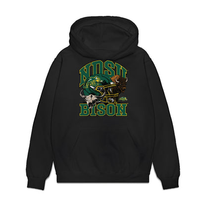 NDSU - NCAA Football : Jaylin Crumby - Vintage Helmet Premium Hooded Sweatshirt-0