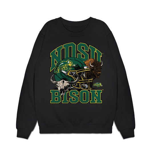 NDSU - NCAA Football : Ryan Babatz - Vintage Helmet Premium Crewneck Sweatshirt-0