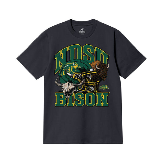 NDSU - NCAA Football : Obald Niyonkuru - Vintage Helmet Comfort Colors T-Shirt-0