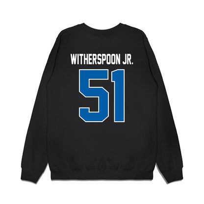 Buffalo - NCAA Football : Anwar Witherspoon Jr. - Vintage Helmet Premium Crewneck Sweatshirt-1