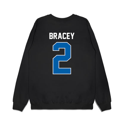 Buffalo - NCAA Football : Stevie Bracey - Vintage Helmet Premium Crewneck Sweatshirt-1