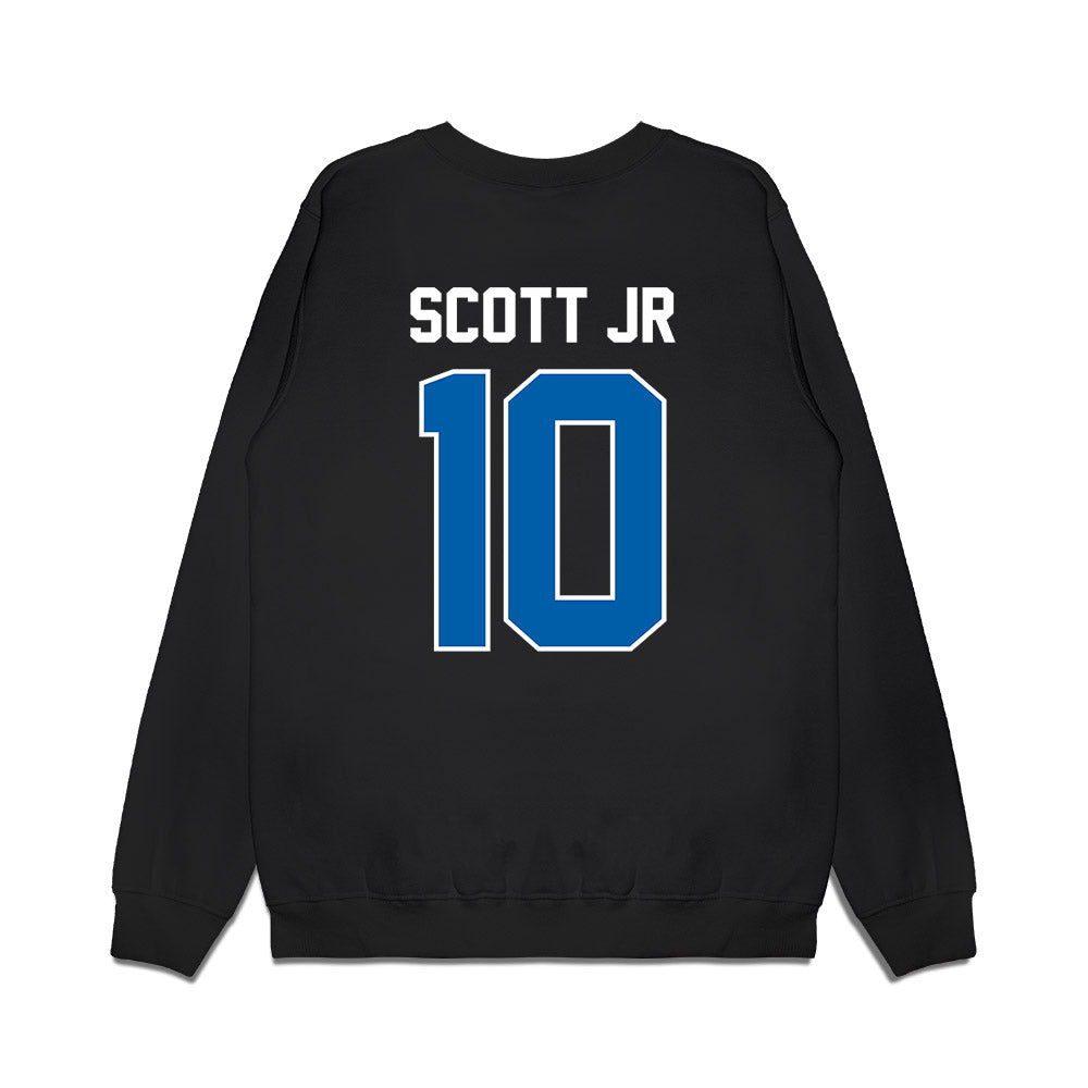 Buffalo - NCAA Football : Mark-Anthony Scott Jr - Vintage Helmet Premium Crewneck Sweatshirt-1
