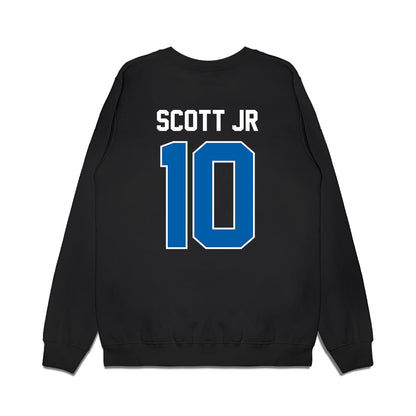 Buffalo - NCAA Football : Mark-Anthony Scott Jr - Vintage Helmet Premium Crewneck Sweatshirt-1