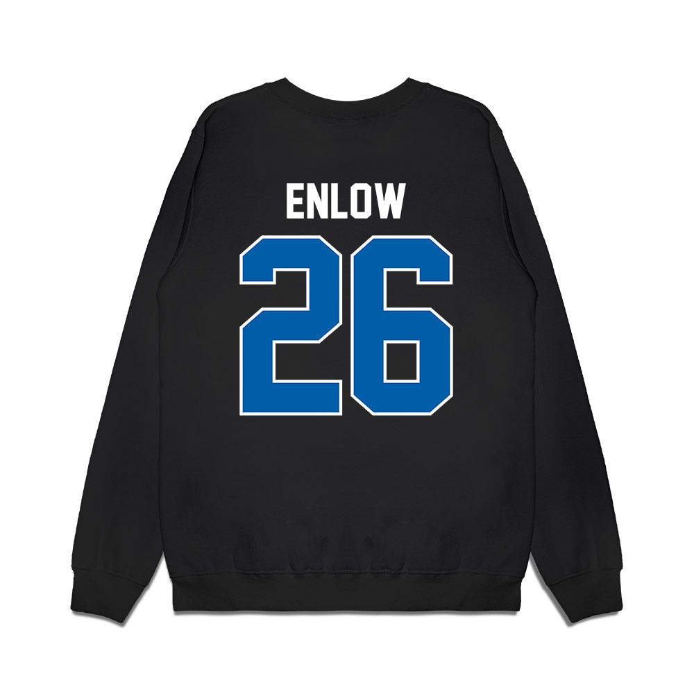 Buffalo - NCAA Football : Chase Enlow - Vintage Helmet Premium Crewneck Sweatshirt-1