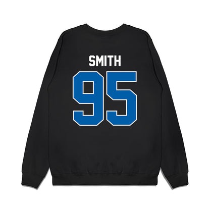 Buffalo - NCAA Football : Stantavious Smith - Vintage Helmet Premium Crewneck Sweatshirt-1