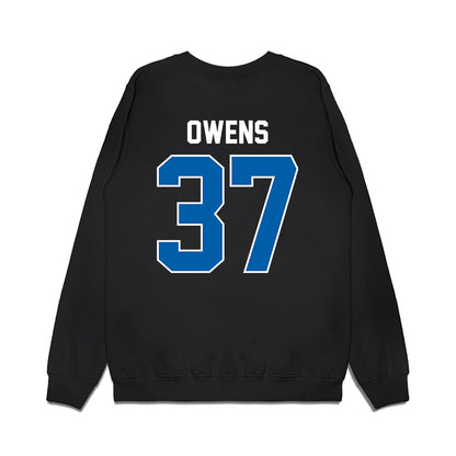 Buffalo - NCAA Football : Jordan Owens - Vintage Helmet Premium Crewneck Sweatshirt-1