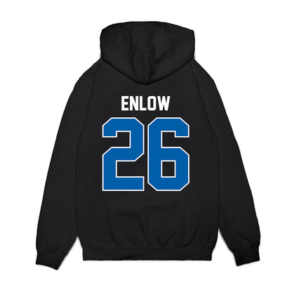 Buffalo - NCAA Football : Chase Enlow - Vintage Helmet Premium Hooded Sweatshirt-1