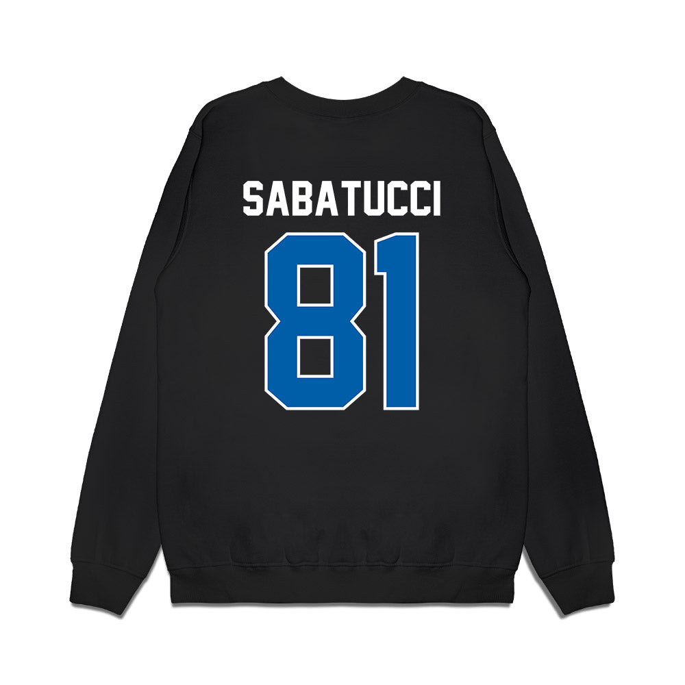 Buffalo - NCAA Football : TJ Sabatucci - Vintage Helmet Premium Crewneck Sweatshirt-1