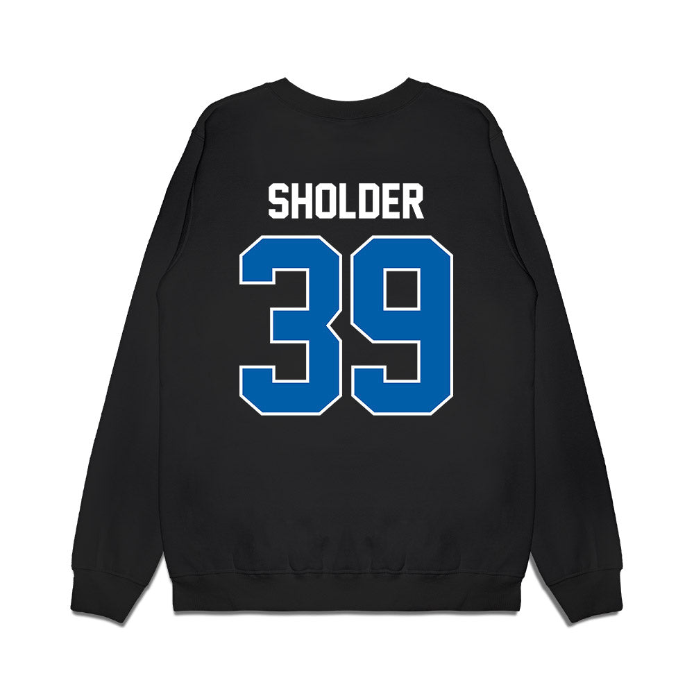 Buffalo - NCAA Football : Blake Sholder - Vintage Helmet Premium Crewneck Sweatshirt-1