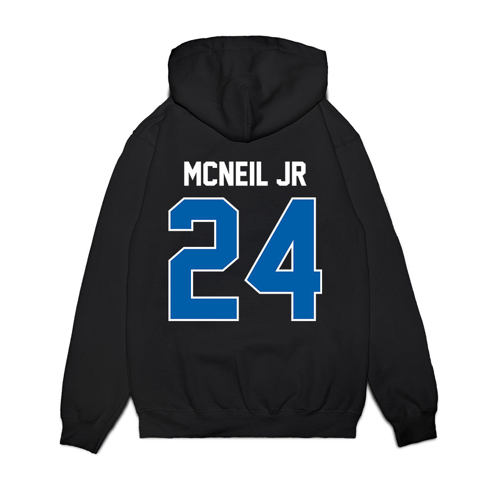 Buffalo - NCAA Football : James McNeil Jr - Vintage Helmet Premium Hooded Sweatshirt-1