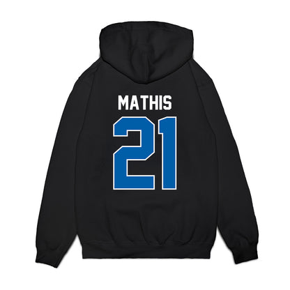 Buffalo - NCAA Football : Devare Mathis - Vintage Helmet Premium Hooded Sweatshirt-1