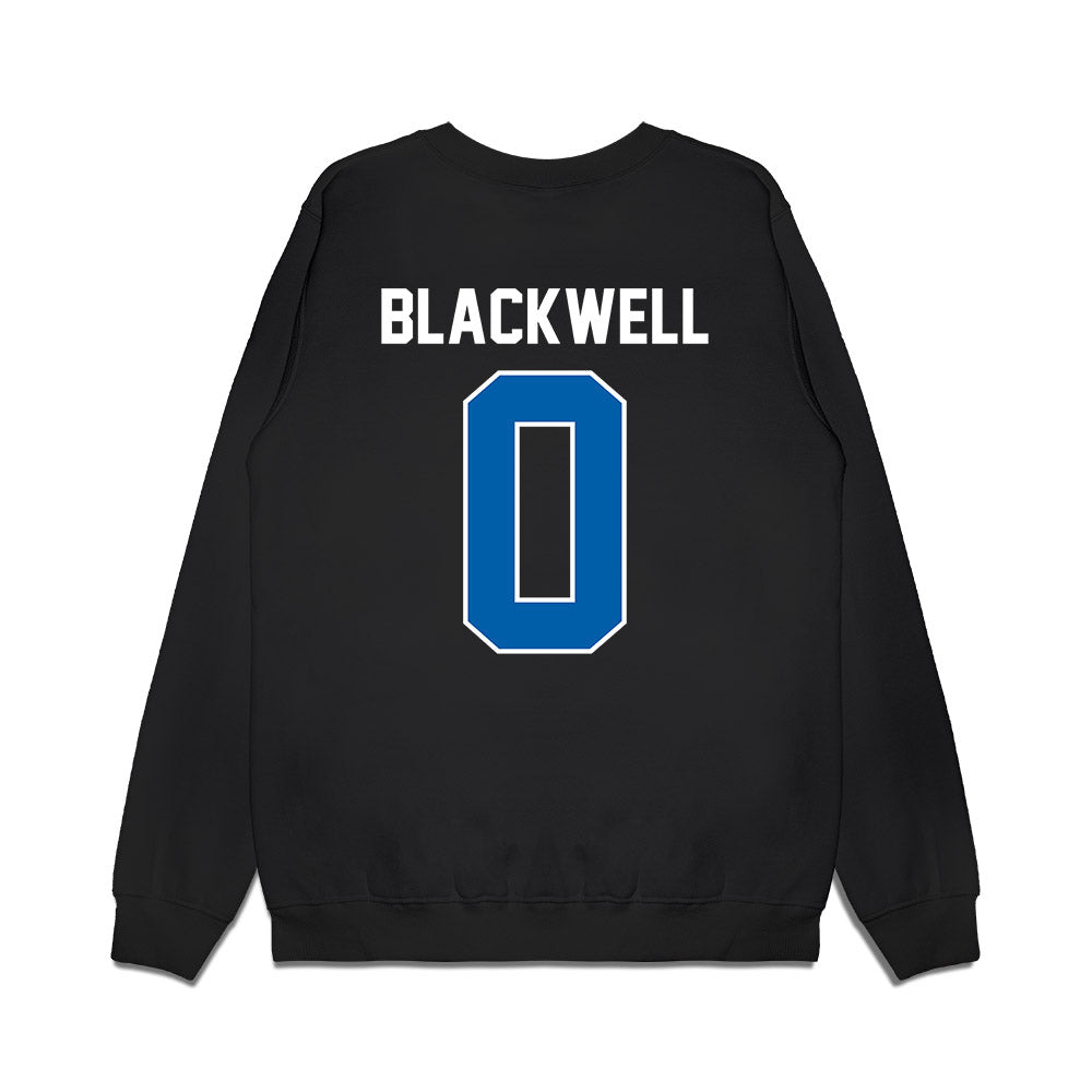 Buffalo - NCAA Football : Kobi Blackwell - Vintage Helmet Premium Crewneck Sweatshirt-1