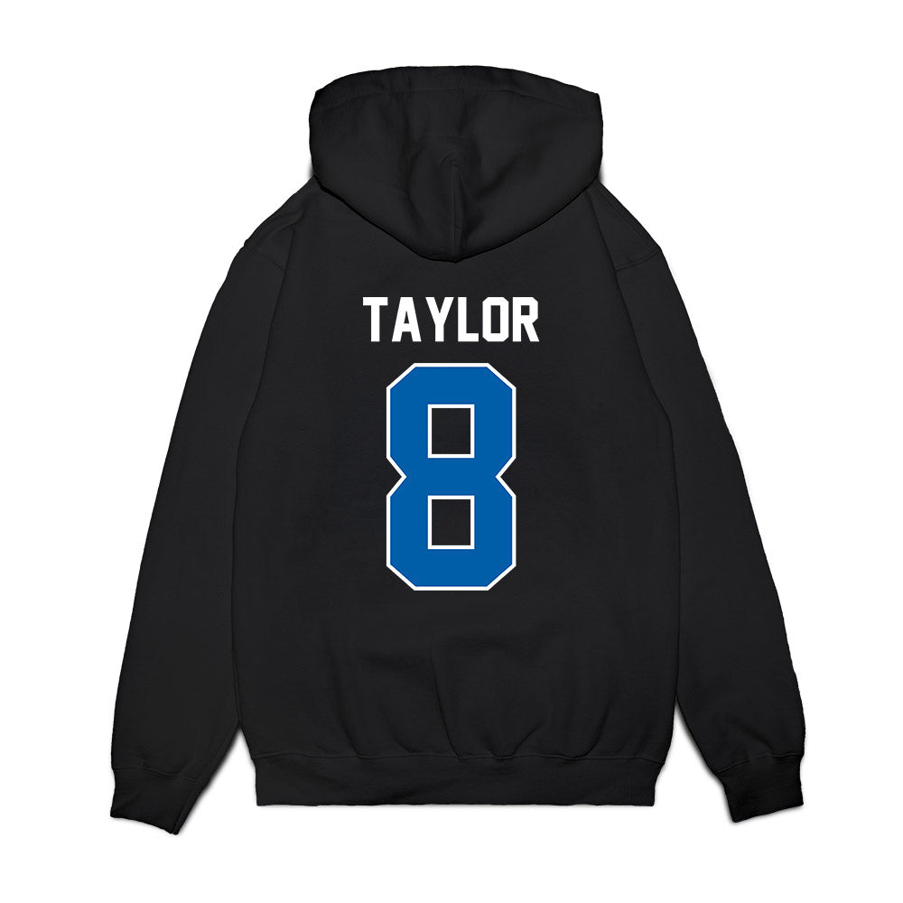 Buffalo - NCAA Football : Ramari Taylor - Vintage Helmet Premium Hooded Sweatshirt-1