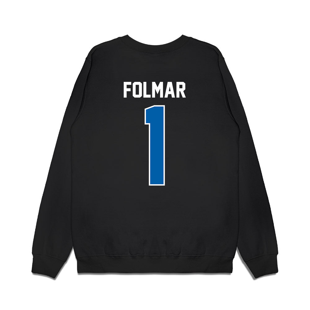Buffalo - NCAA Football : Phillip Folmar - Vintage Helmet Premium Crewneck Sweatshirt-1