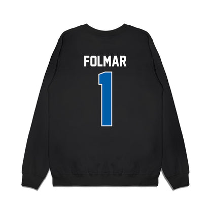 Buffalo - NCAA Football : Phillip Folmar - Vintage Helmet Premium Crewneck Sweatshirt-1
