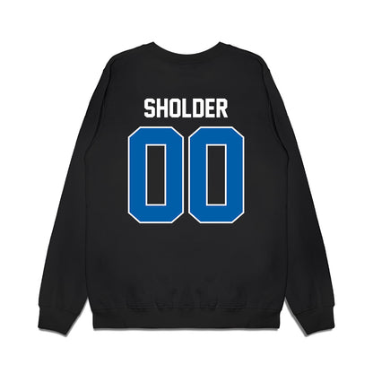 Buffalo - NCAA Football : Blake Sholder - Vintage Helmet Premium Crewneck Sweatshirt-1