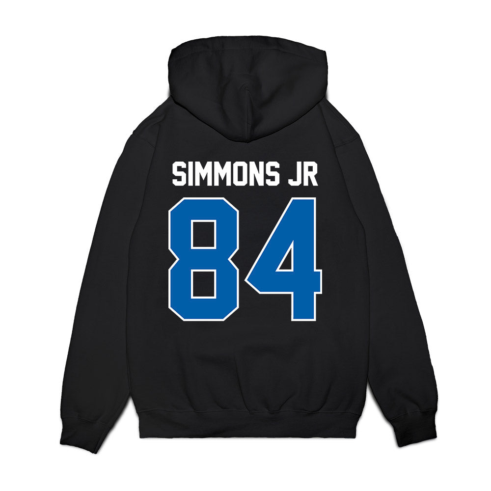 Buffalo - NCAA Football : Tyrell Simmons Jr - Vintage Helmet Premium Hooded Sweatshirt-1