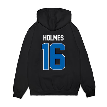Buffalo - NCAA Football : Elijah Holmes - Vintage Helmet Premium Hooded Sweatshirt-1