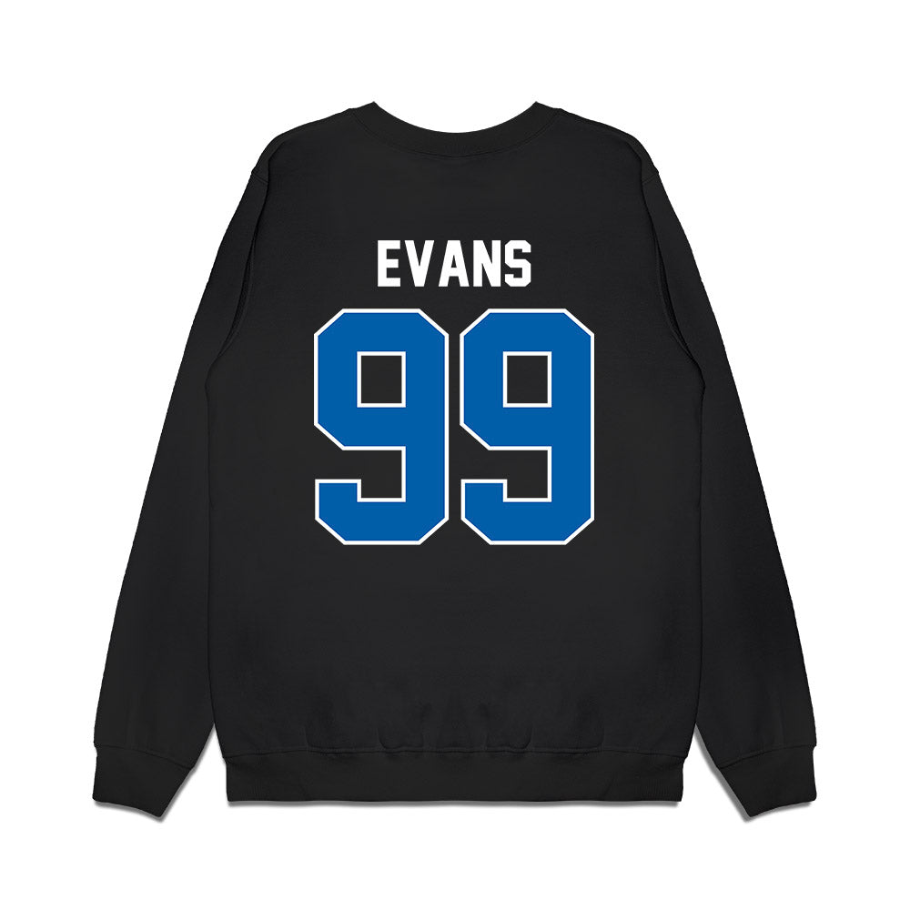 Buffalo - NCAA Football : Cornell Evans - Vintage Helmet Premium Crewneck Sweatshirt-1