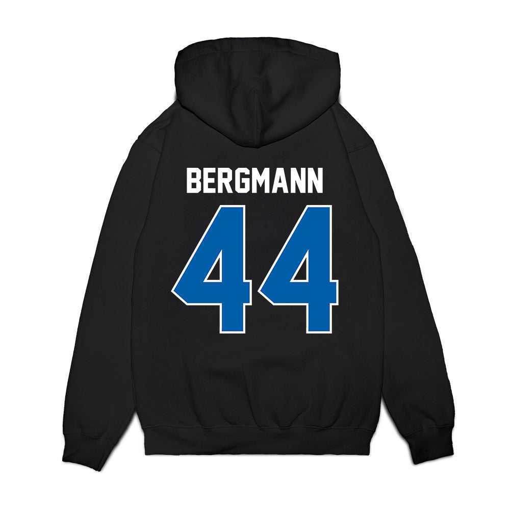 Buffalo - NCAA Football : Zach Bergmann - Vintage Helmet Premium Hooded Sweatshirt-1