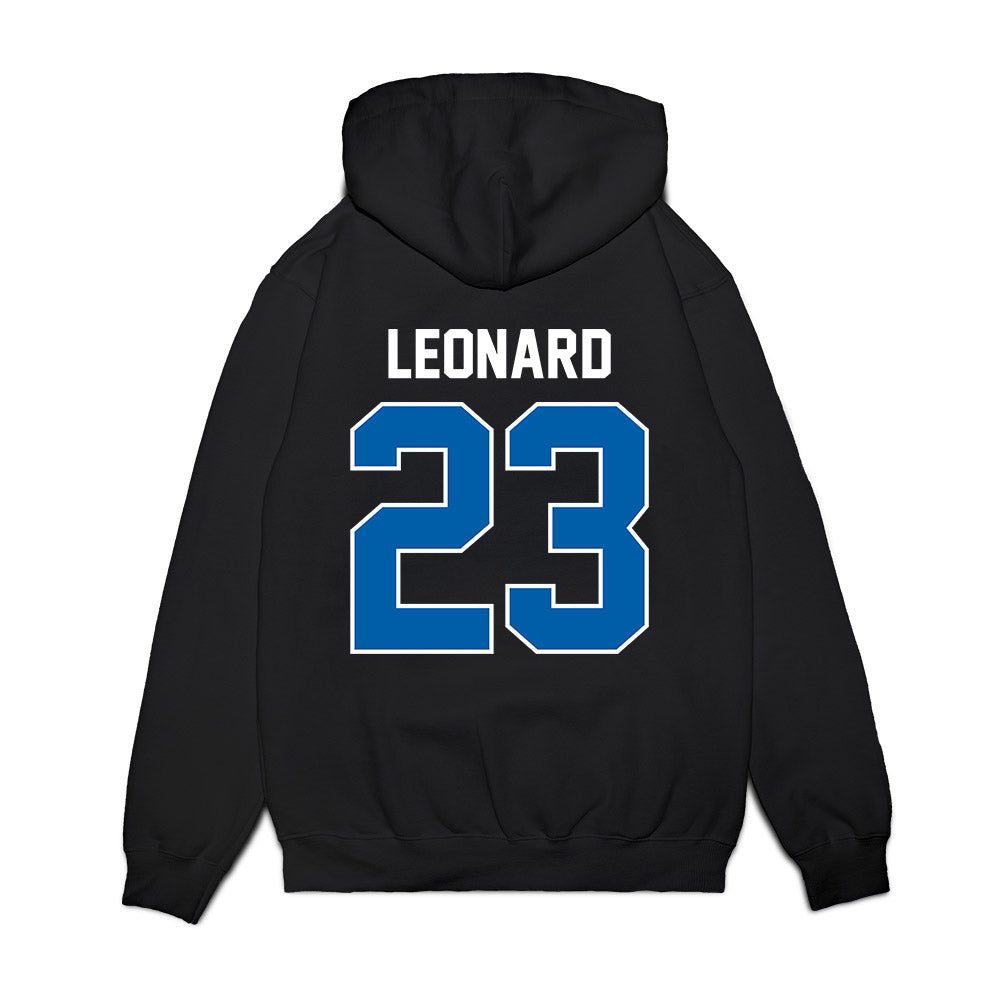 Buffalo - NCAA Football : Xavier Leonard - Vintage Helmet Premium Hooded Sweatshirt-1