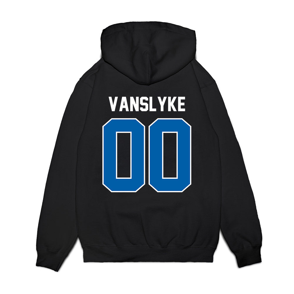 Buffalo - NCAA Football : Andrew VanSlyke - Vintage Helmet Premium Hooded Sweatshirt-1