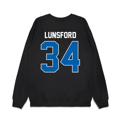Buffalo - NCAA Football : Preston Lunsford - Vintage Helmet Premium Crewneck Sweatshirt-1