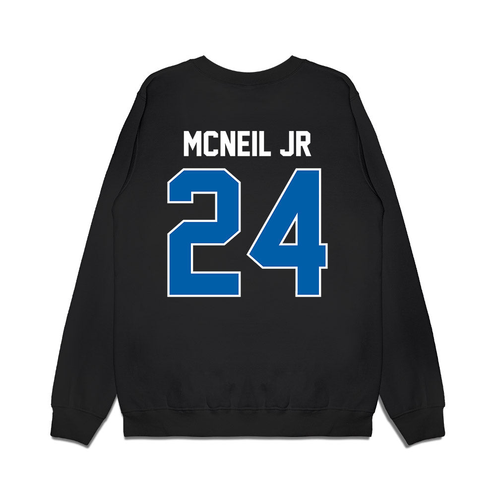 Buffalo - NCAA Football : James McNeil Jr - Vintage Helmet Premium Crewneck Sweatshirt-1