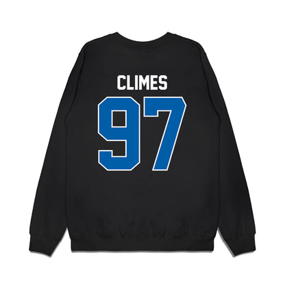 Buffalo - NCAA Football : Christopher Climes - Vintage Helmet Premium Crewneck Sweatshirt-1