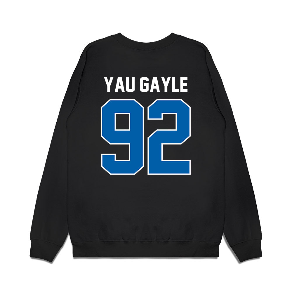 Buffalo - NCAA Football : Luke Yau Gayle - Vintage Helmet Premium Crewneck Sweatshirt-1